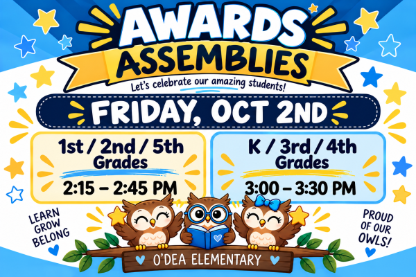 Owls sitting on a branch with award times