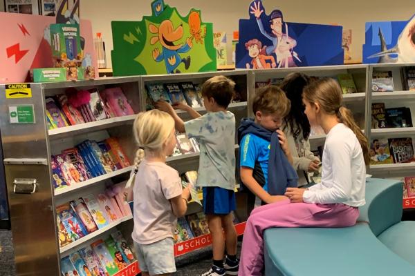 STUCO student working the Book Fair