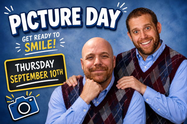 Dr. Martin and Mr. Joyal on Picture Day