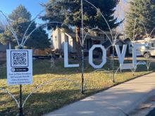 QR Code Holiday Light Display Ouray Court
