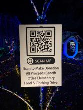 QR Code Holiday Light Display Ouray Court