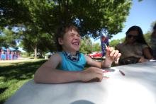 lunch lab smiling child